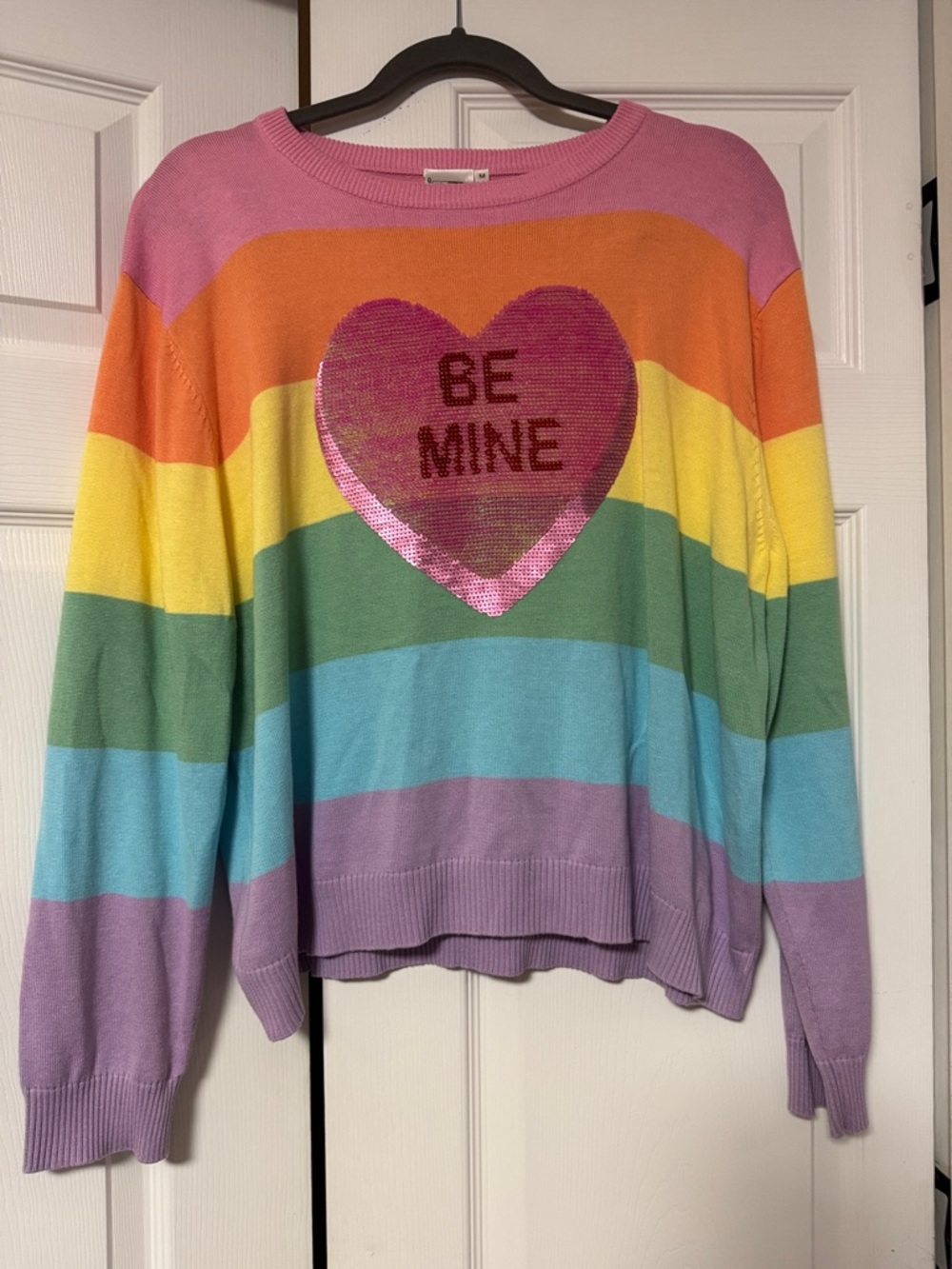 Queen of Sparkles Be Mine Sweater M